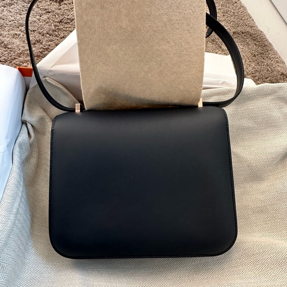 BRAND NEW Mini Constance with RGHW! Hermes Constance 18 noir indigo black B - Picture 7 of 8